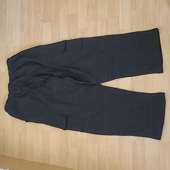 NWOT Woman Within Better Fleece Cargo Sweatpant Pant Charcoal Jogger Size M - Picture 8 of 10
